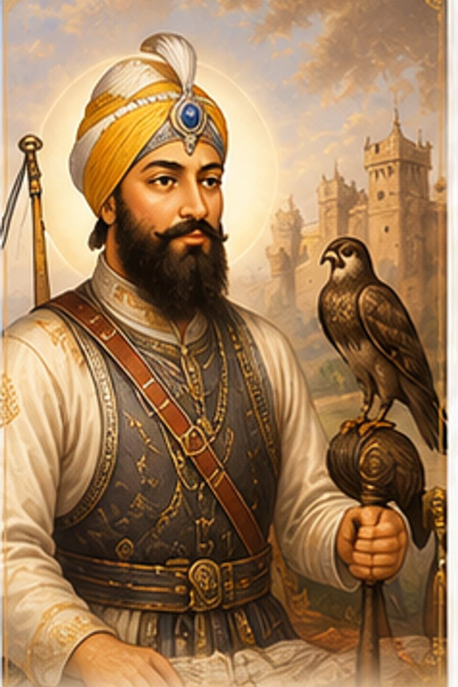 Guru Hargobind Ji illustration
