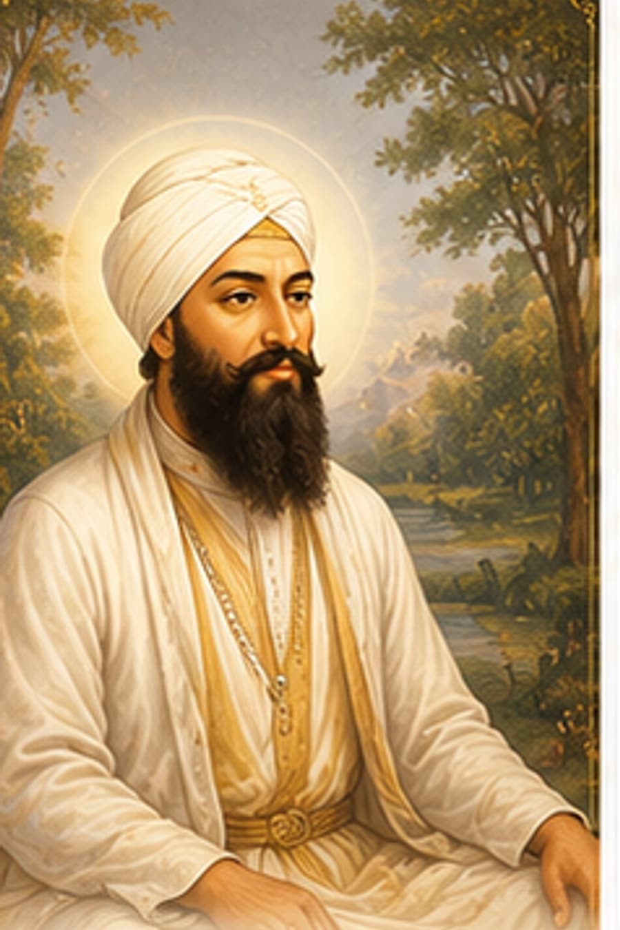Guru Tegh Bahadur Ji illustration