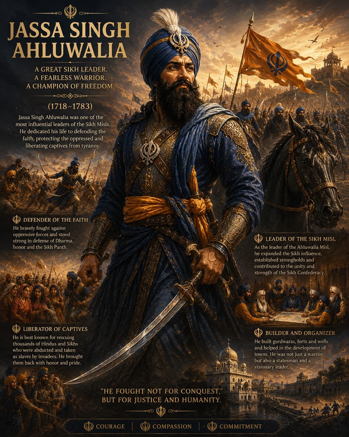 Jassa Singh Ahluwalia illustration