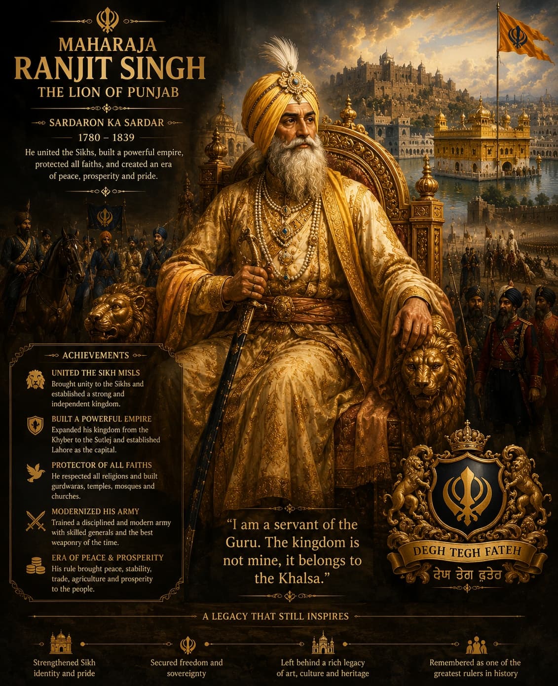Maharaja Ranjit Singh illustration